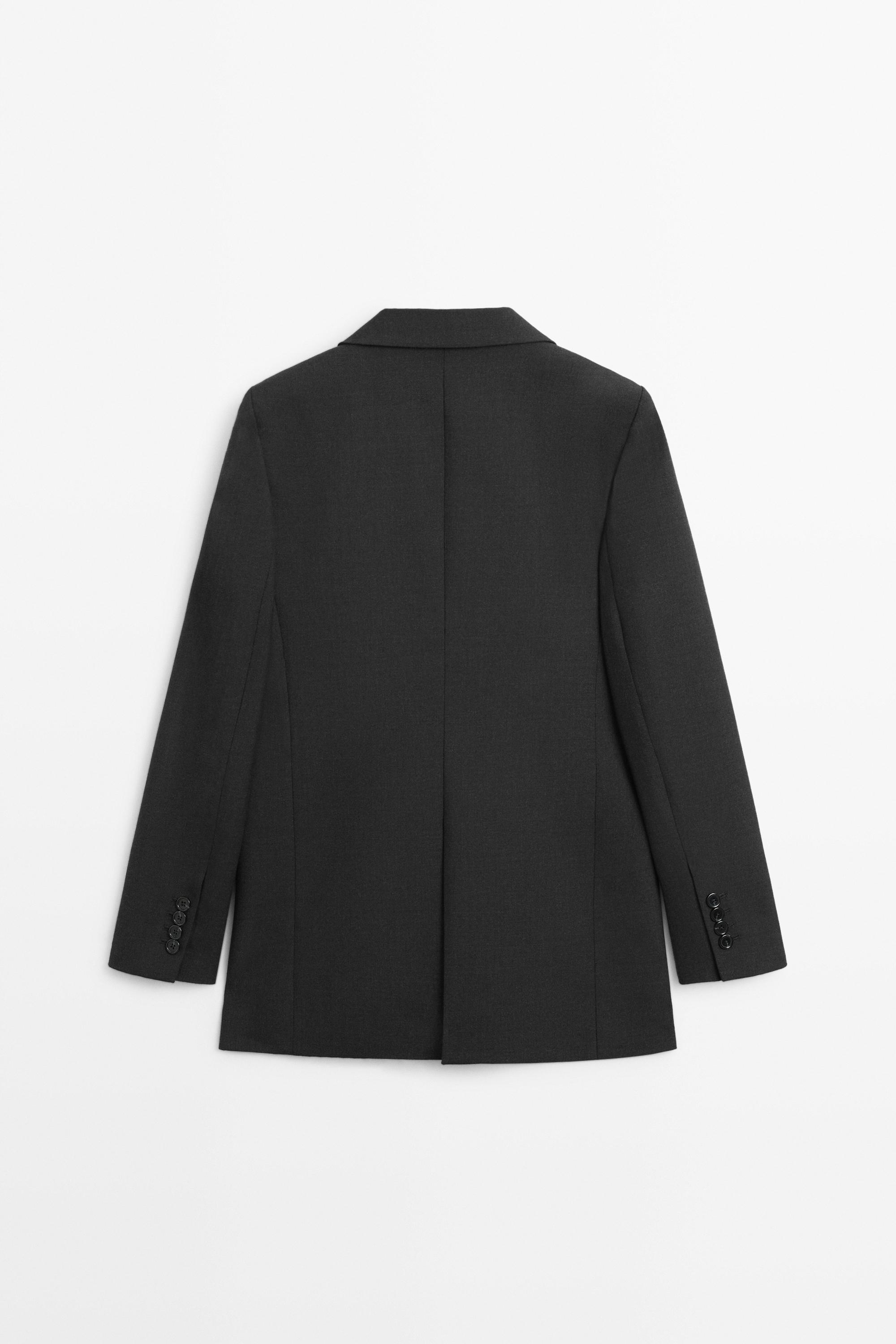 Blazer trois boutons en laine